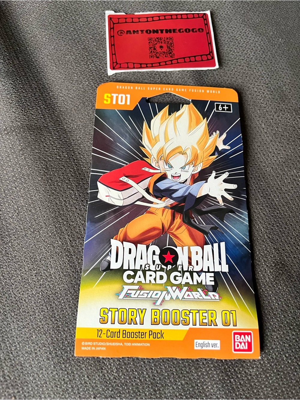 Dragon Ball Super Card Game Fusion World Story Booster ST01 Sleeved Booster Pack